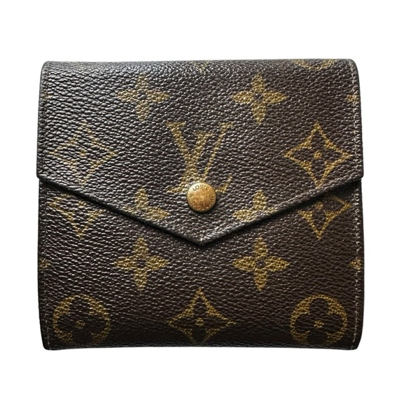 Louis Vuitton Monogram Leather Elise Envelope Compact Bifold Unisex Wallet - Picture 8 of 8